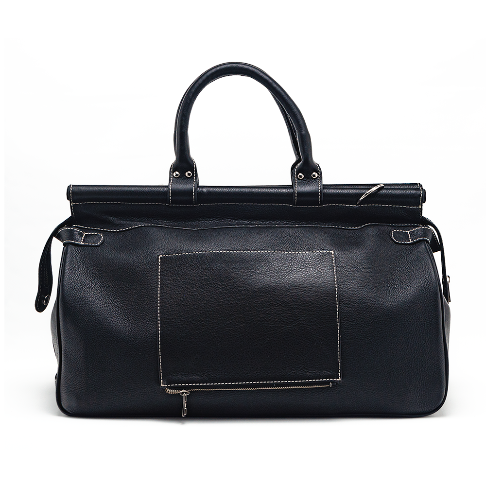 The Santiago Leather Tote in Espresso — J.L. Rocha Collections